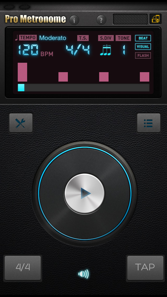 pro metronome节拍器手机应用界面设计