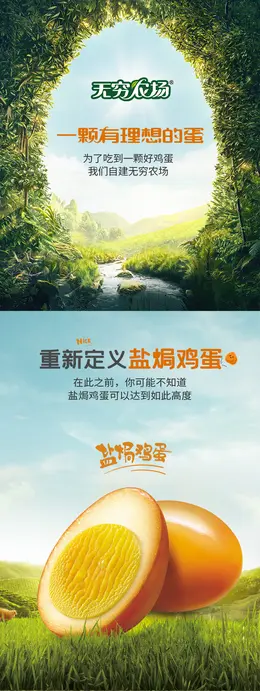 无穷盐焗鸡蛋 食品详情页设计欣赏