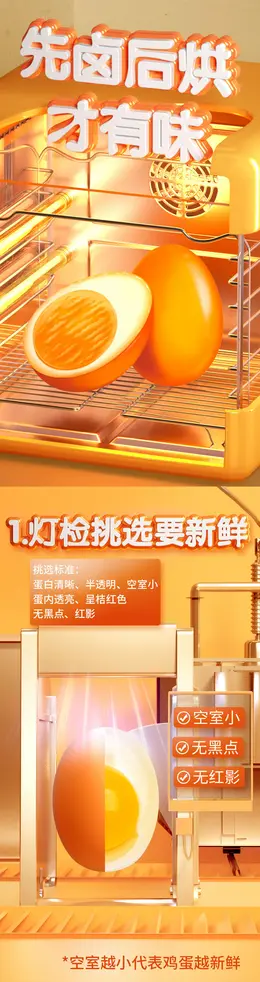 味滋源盐焗鸡蛋 食品详情页设计