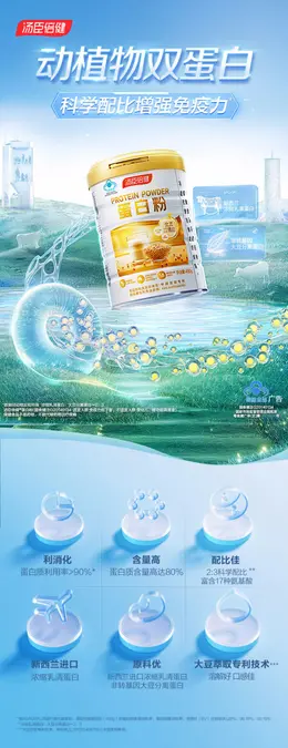 汤臣倍健蛋白粉 详情页设计