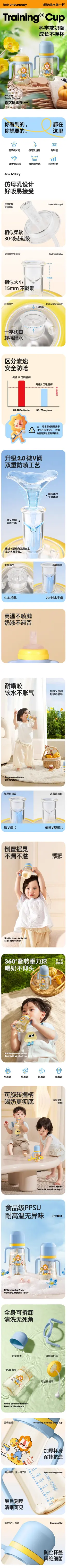 皇宠吸管奶瓶 详情页设计