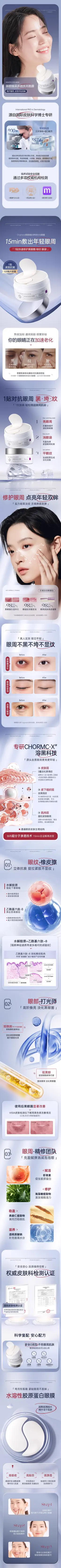 orginese眼膜贴淡化黑眼圈 详情页设计