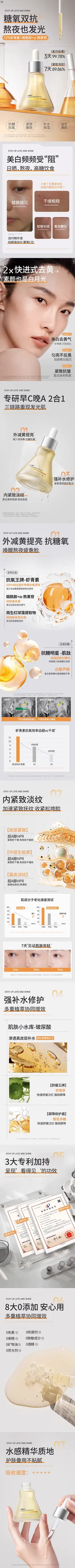 维特丝虾青素去黄抗皱精华液 详情页设计