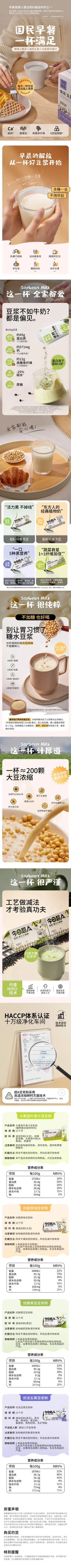 今日超A 高蛋白纯豆浆粉 食品 详情页设计