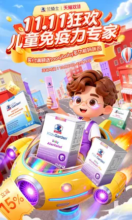 兰骑士 营养保健食品 保健品 双11 双十一 大促活动海报设计