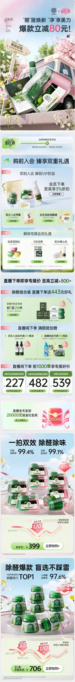 希望树 家装建材 装修 甲醛 新势力周 活动首页设计