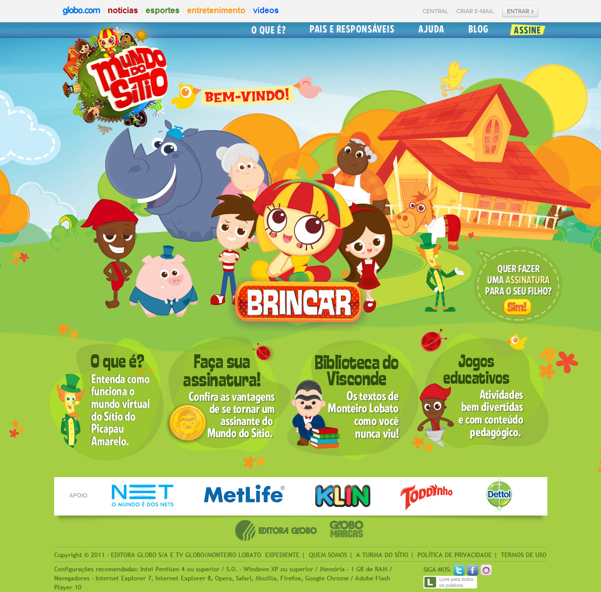 mundodositio，巴西一家幼儿教育网站，目前已开发20多个益智游戏。