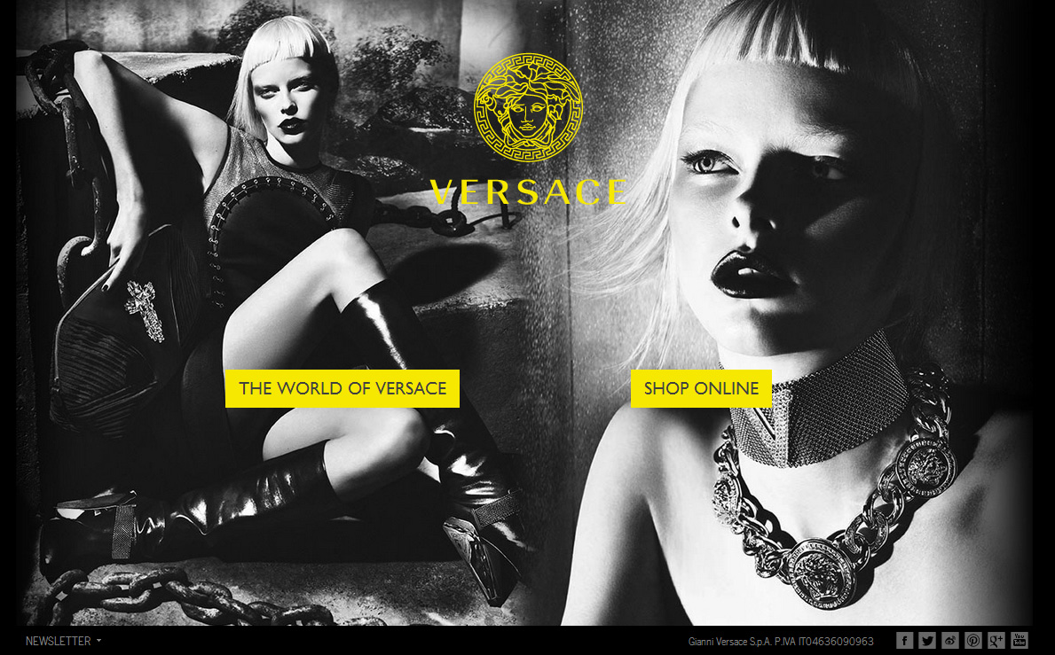 Versace（范思哲)官方网站