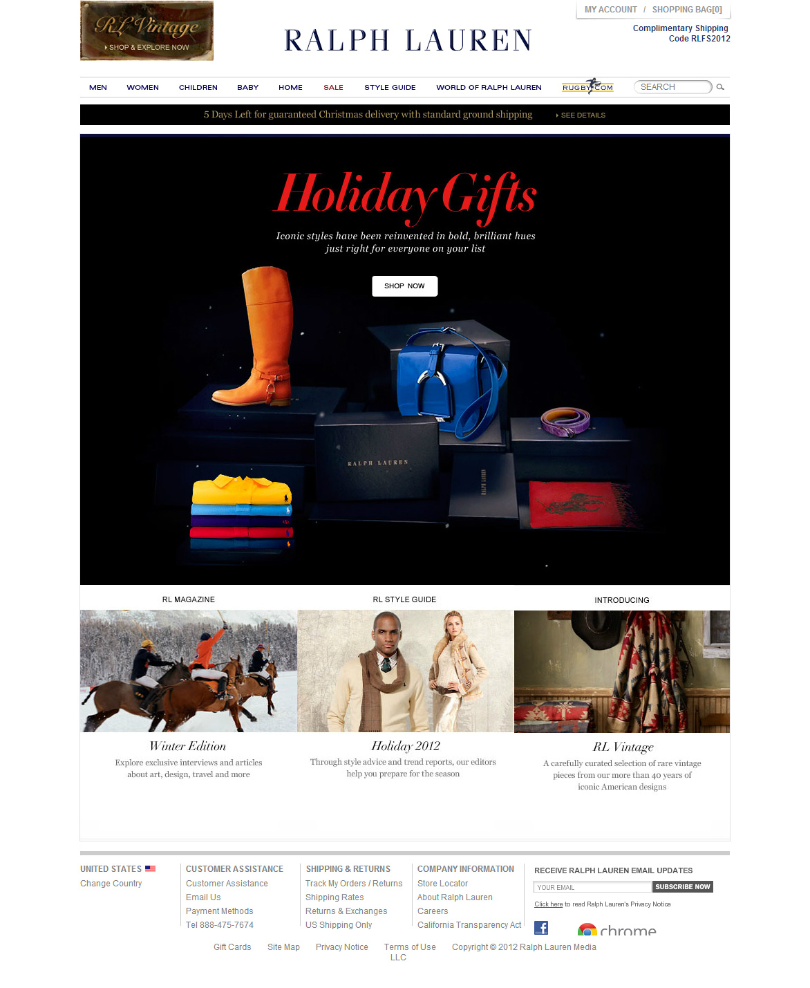 Polo Ralph Lauren（拉夫·劳伦马球男装）官方网站
