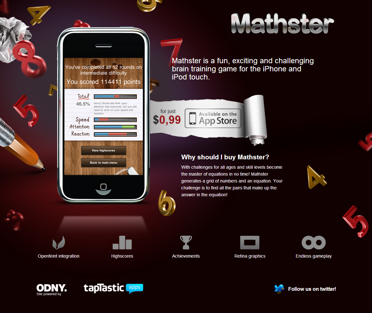 Mathster手机应用网站