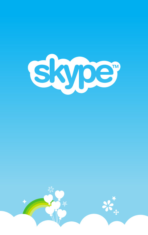 Skype App应用启动界面