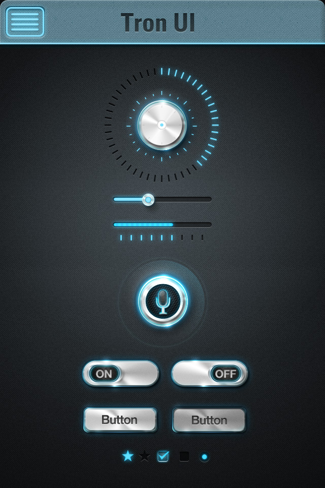 Tron UI界面设计欣赏