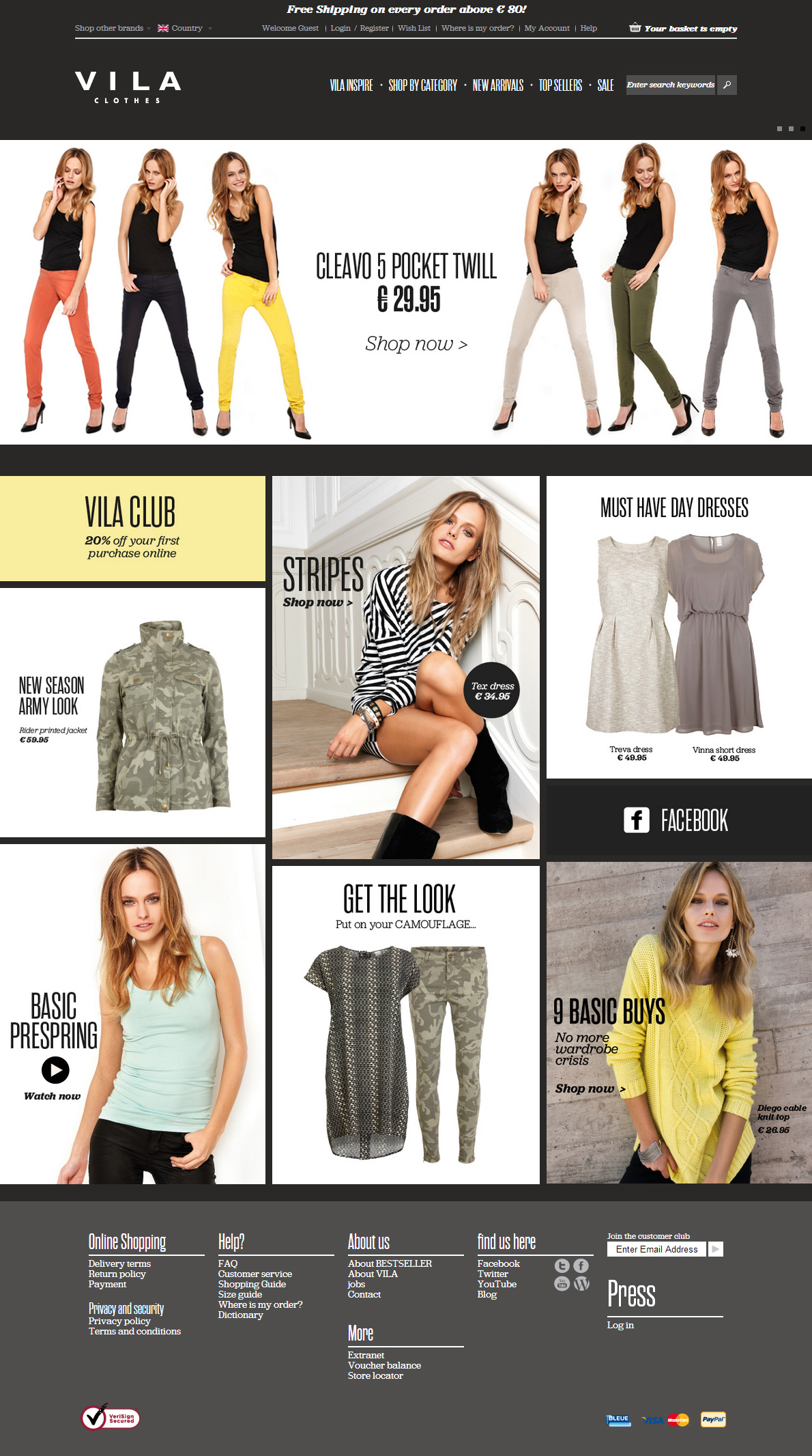 VILA衣服官方网站和网上商店