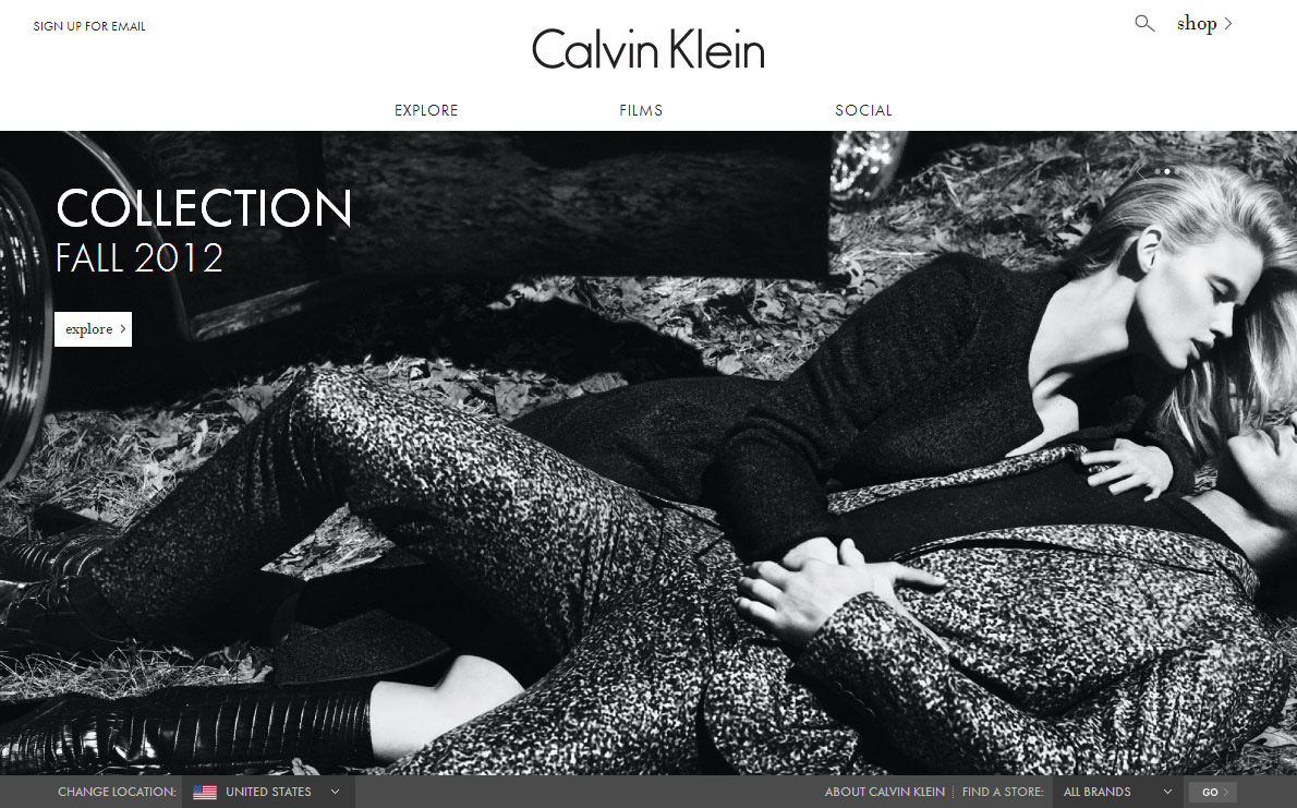 探索世界的Calvin Klein