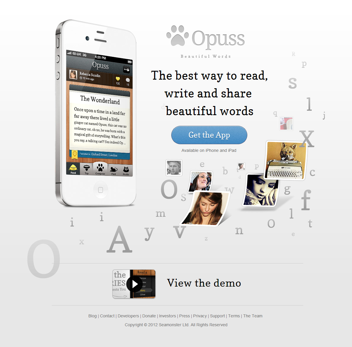 Opuss分享文字应用Appsite