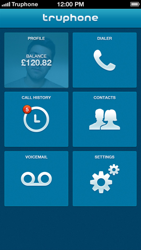 Truphone免费电话App界面设计欣赏