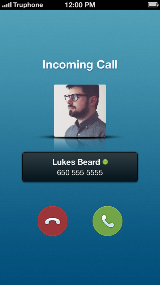 Truphone免费电话App界面设计欣赏