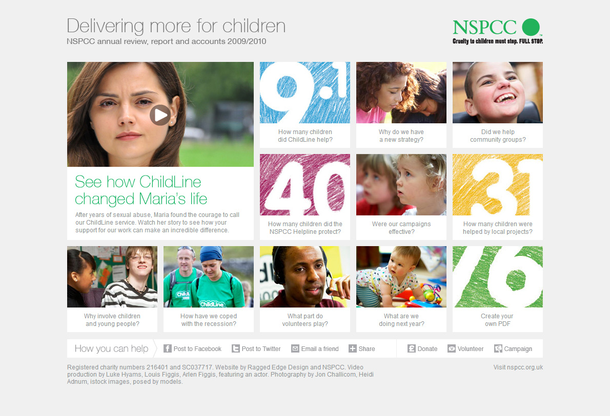 NSPCC儿童公益网站