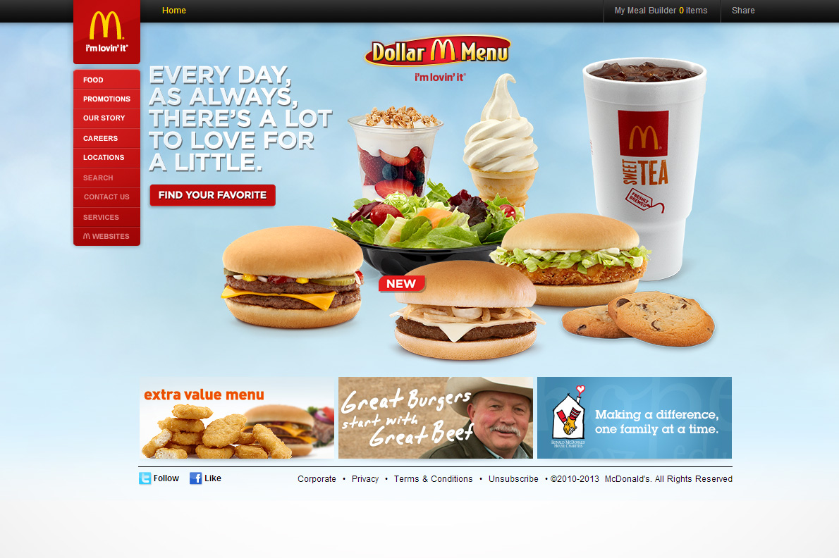 麦当劳美国网站