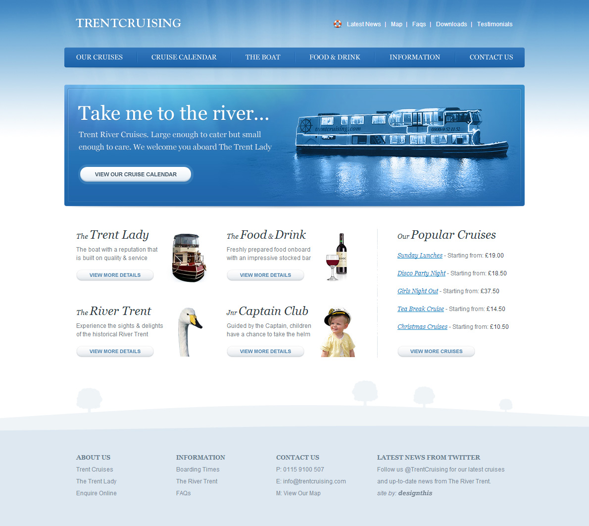 特伦特河游轮网站