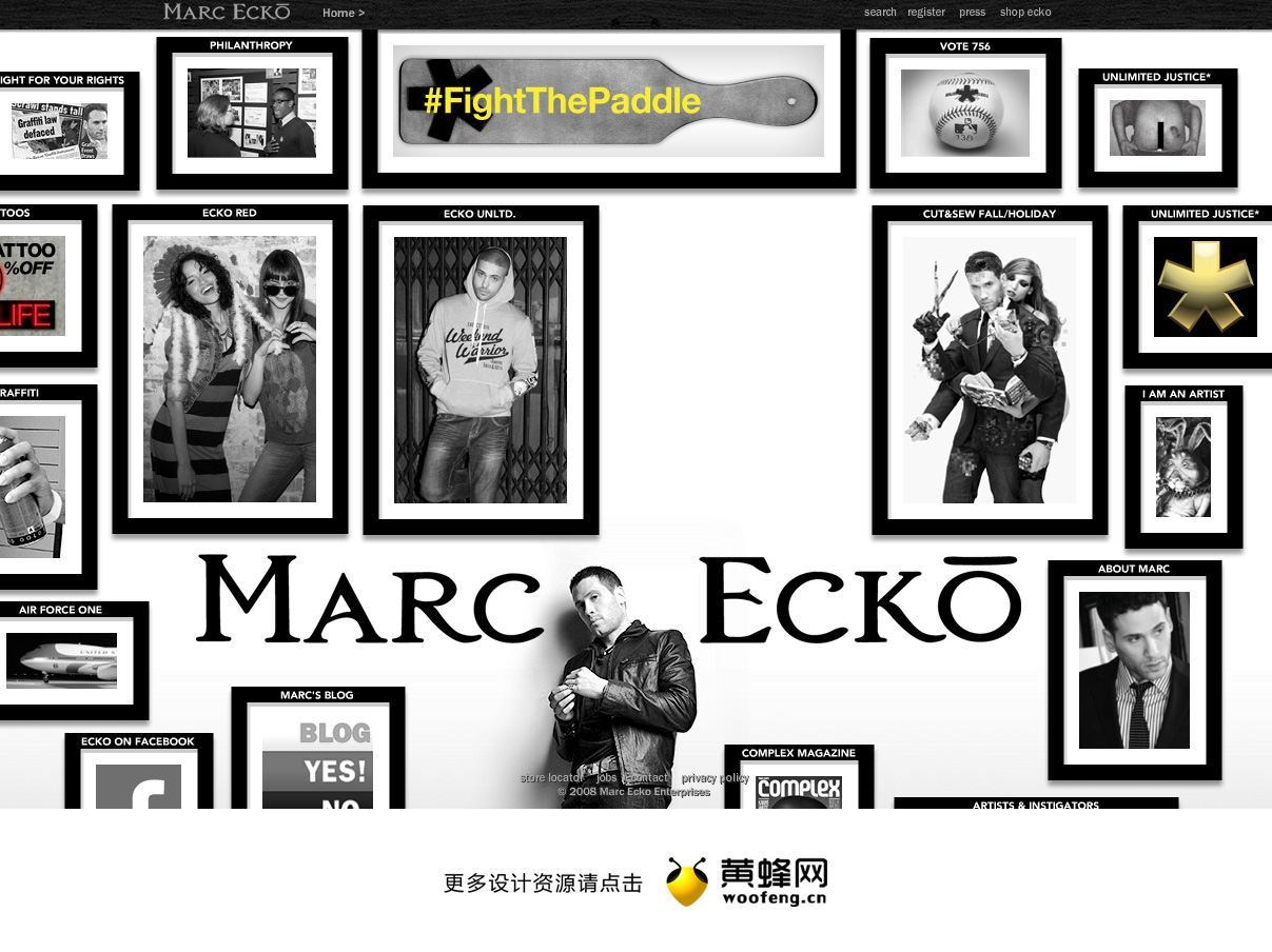Marc Ecko时尚网站