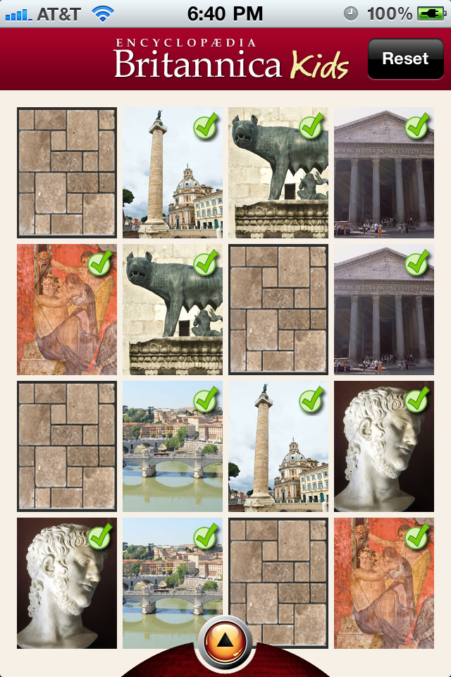 全书儿童：古代罗马应用程序App界面设计，黄蜂网woofeng.cn