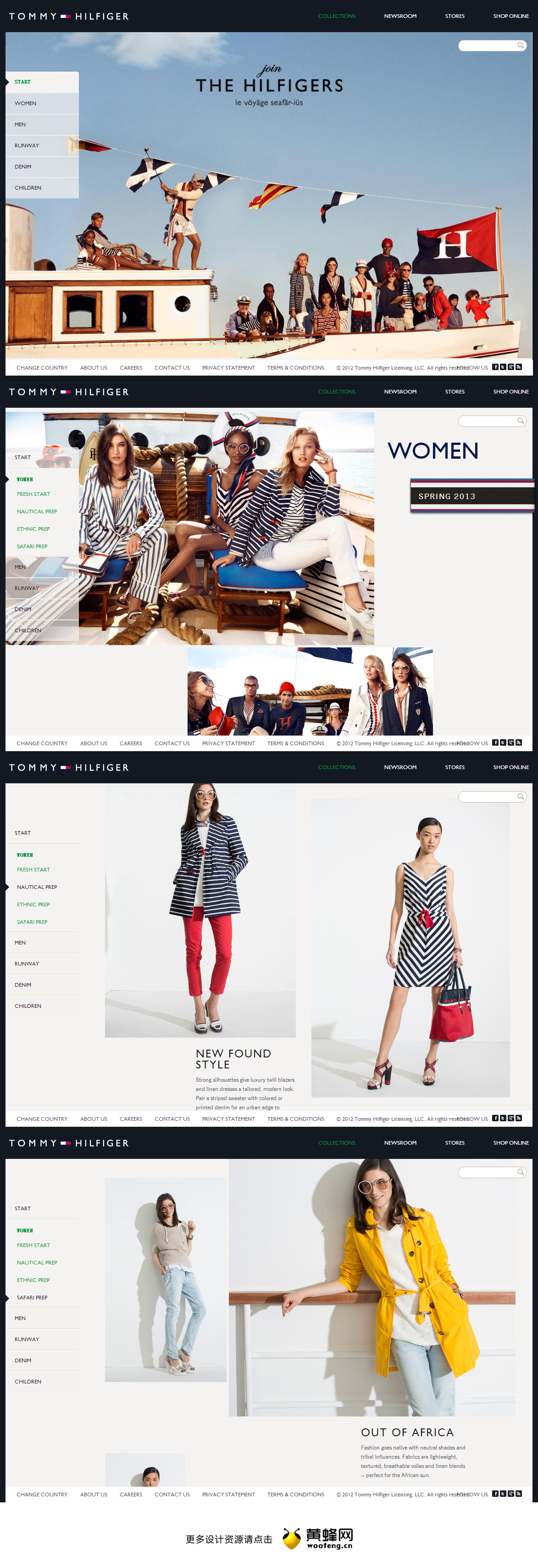 Tommy Hilfiger高端时尚品牌网站，来源黄蜂网http;//woofeng.cn/