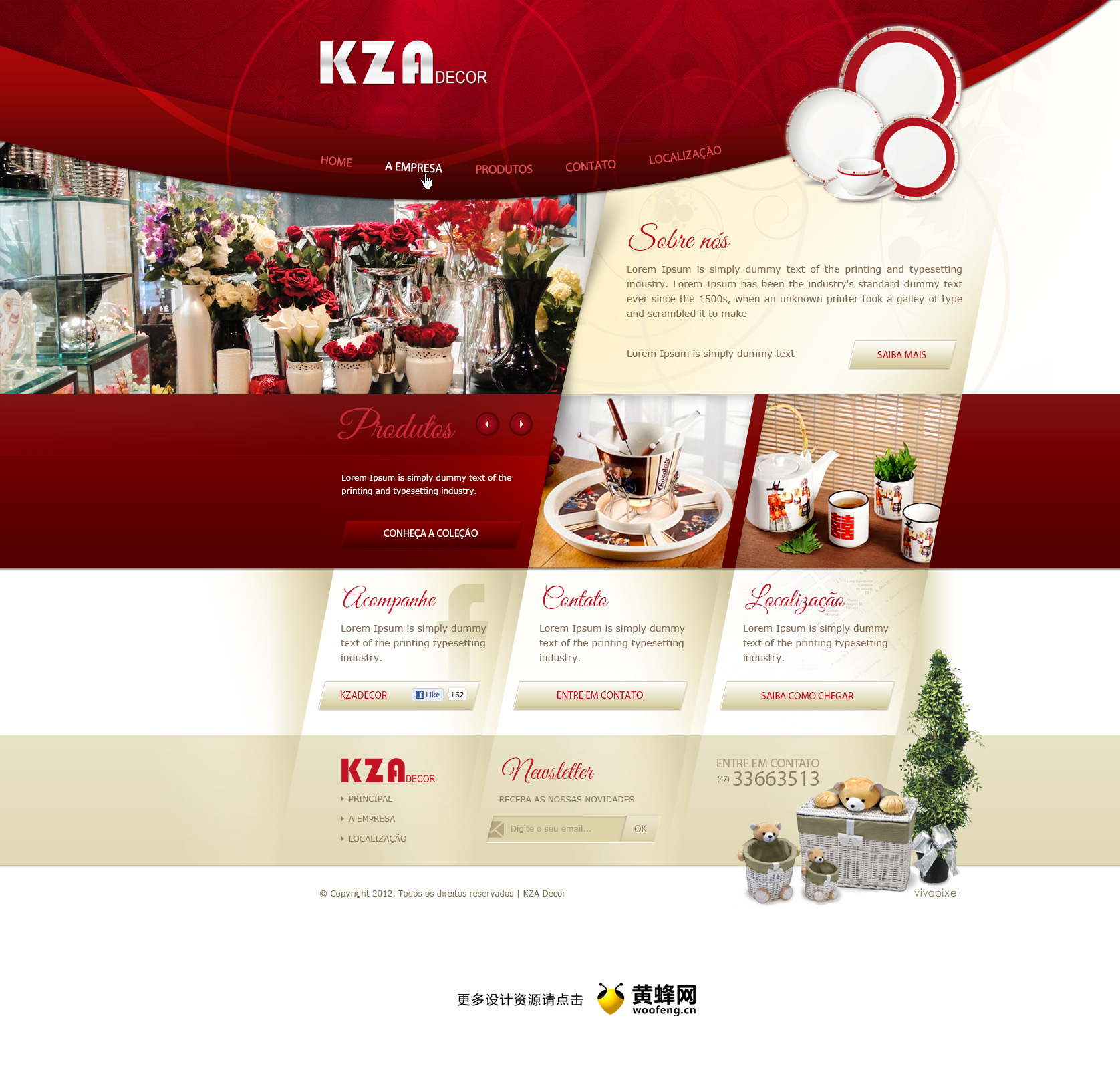 Kza Decor餐厅网站设计欣赏，来源自黄蜂网https://woofeng.cn/webcut