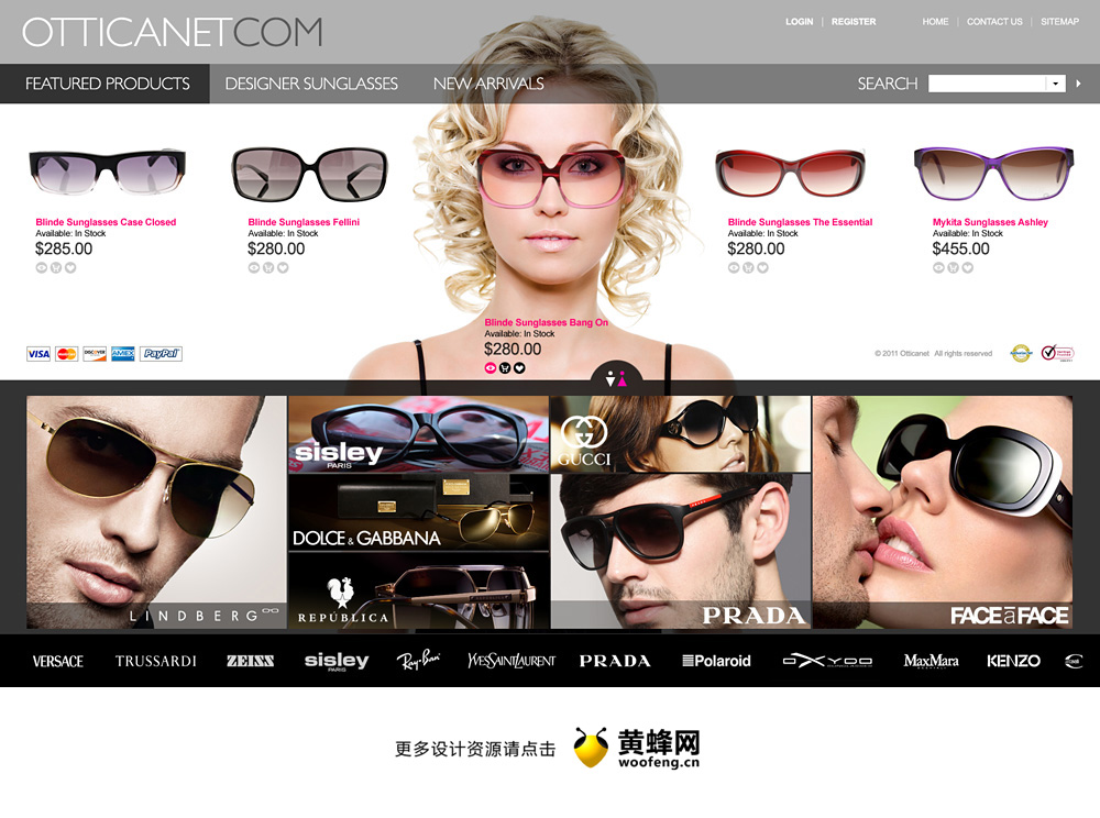 Otticanet眼睛网站设计欣赏https://woofeng.cn/webcut