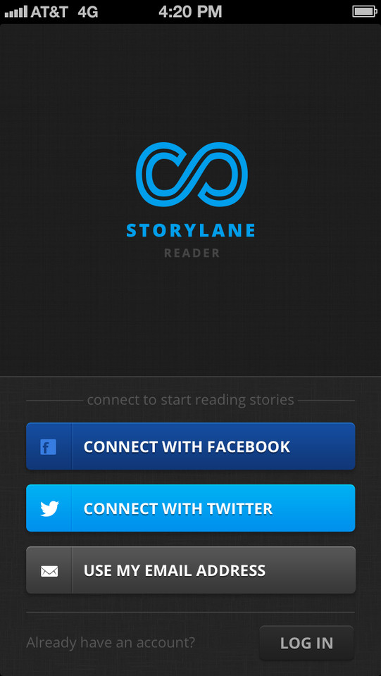 Storylane阅读器手机应用界面设计，来源自黄蜂网https://woofeng.cn/mobile