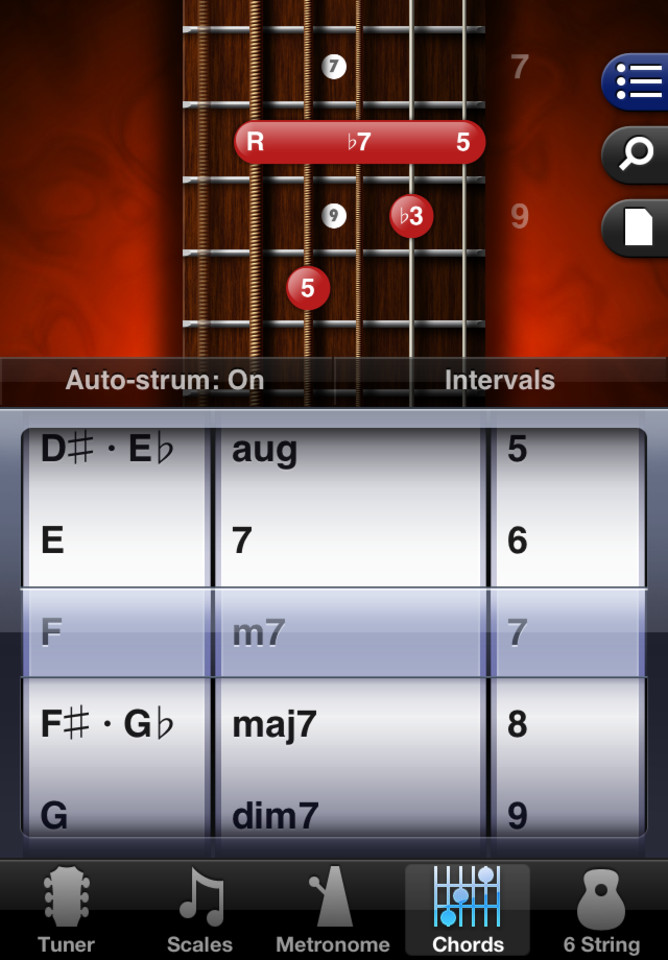 GuitarToolkit吉他调谐器手机应用界面设计，来源自黄蜂网https://woofeng.cn/mobile/