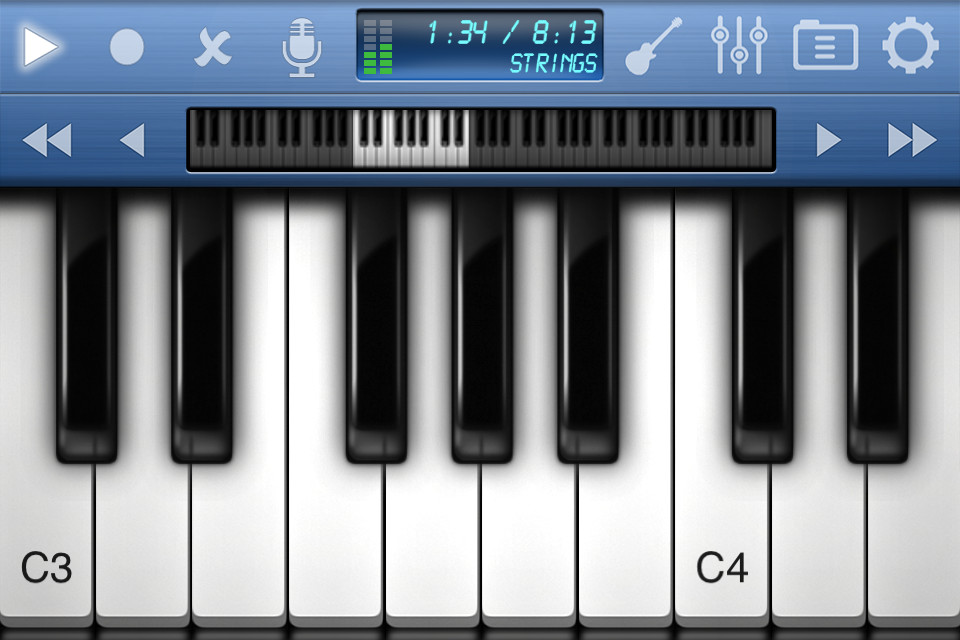 50in1学习弹钢琴手机应用界面设计，来源自黄蜂网https://woofeng.cn/mobile/