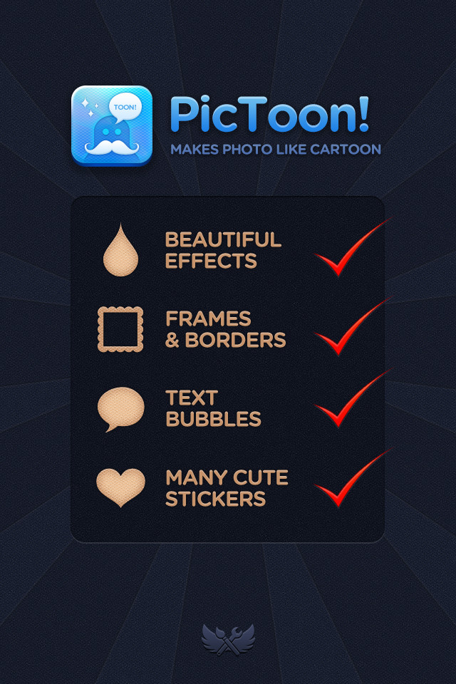 PicToon！照片应用程序手机界面设计，来源自黄蜂网https://woofeng.cn/mobile/