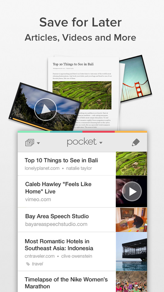 Pocket手机应用程序引导页界面设计欣赏，来源自黄蜂网https://woofeng.cn/mobile/