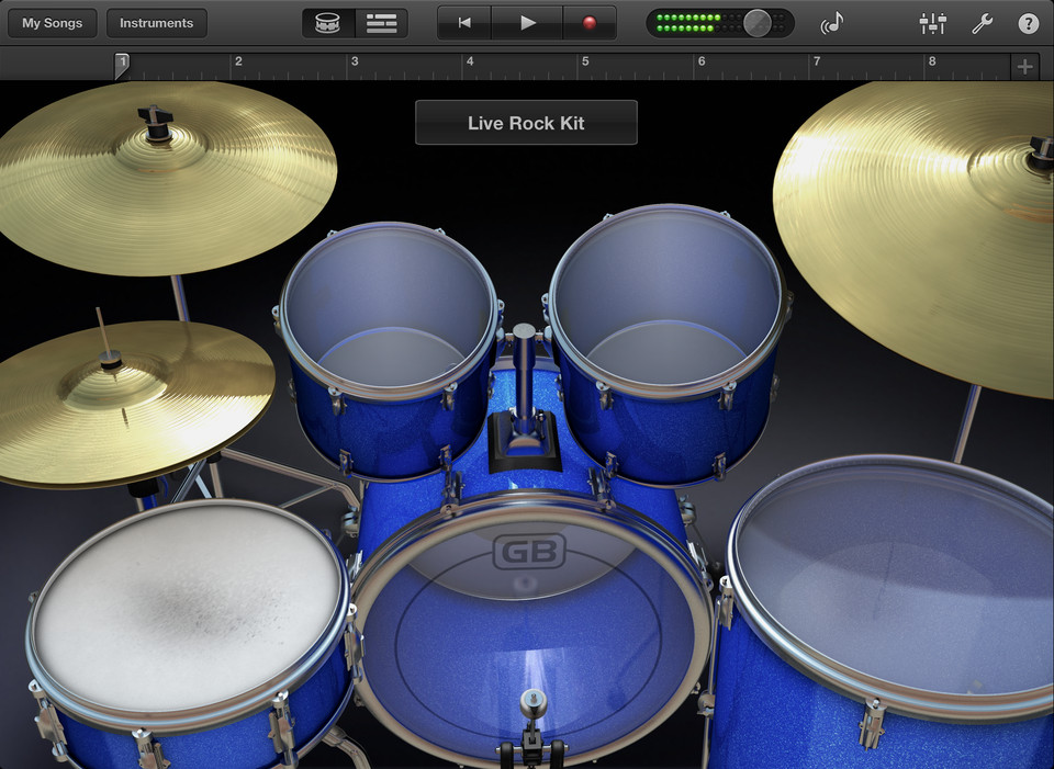 GarageBand iPad音乐应用界面设计，来源自黄蜂网https://woofeng.cn/ipad/