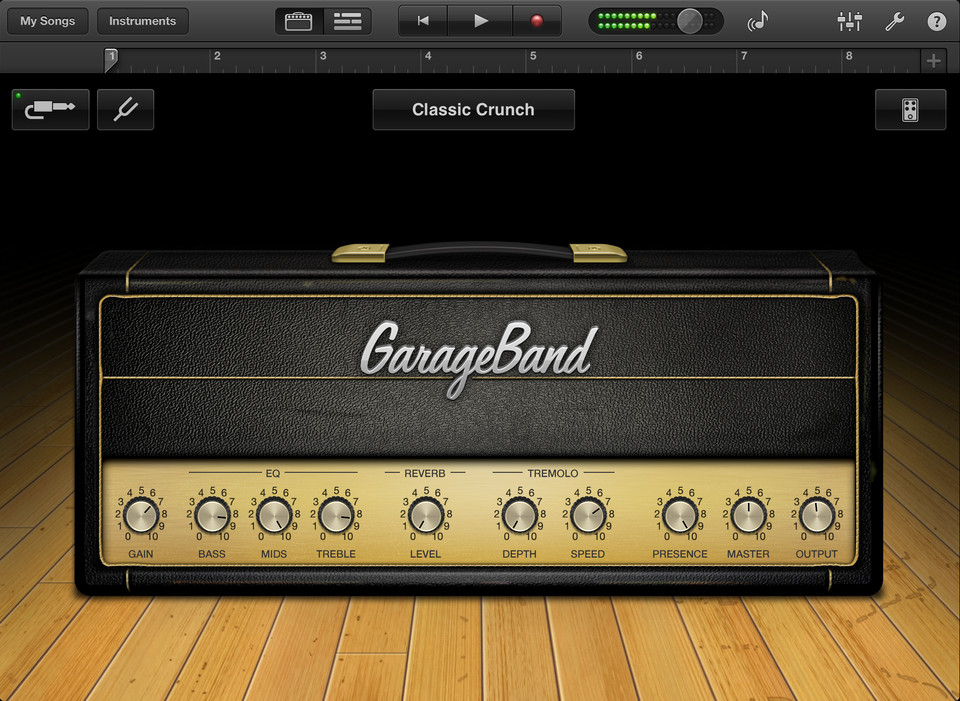 GarageBand iPad音乐应用界面设计，来源自黄蜂网https://woofeng.cn/ipad/