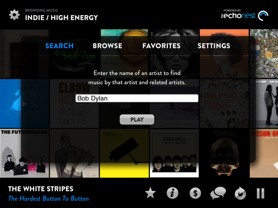 音乐猎人音乐iPad应用程序界面设计，来源自黄蜂网https://woofeng.cn/ipad/