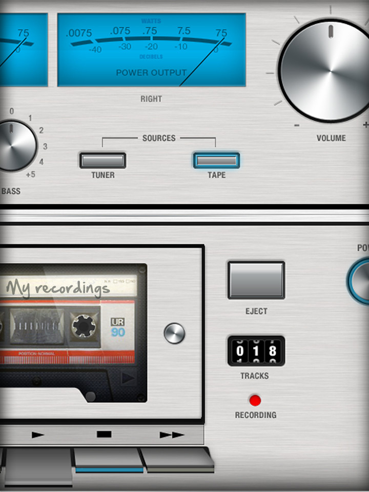 Stereolizer iPad音响设备界面设计，来源自黄蜂网https://woofeng.cn/ipad/