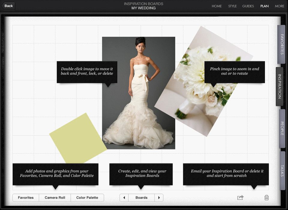 王薇薇婚礼应用程序iPad版界面设计，来源自黄蜂网https://woofeng.cn/ipad/