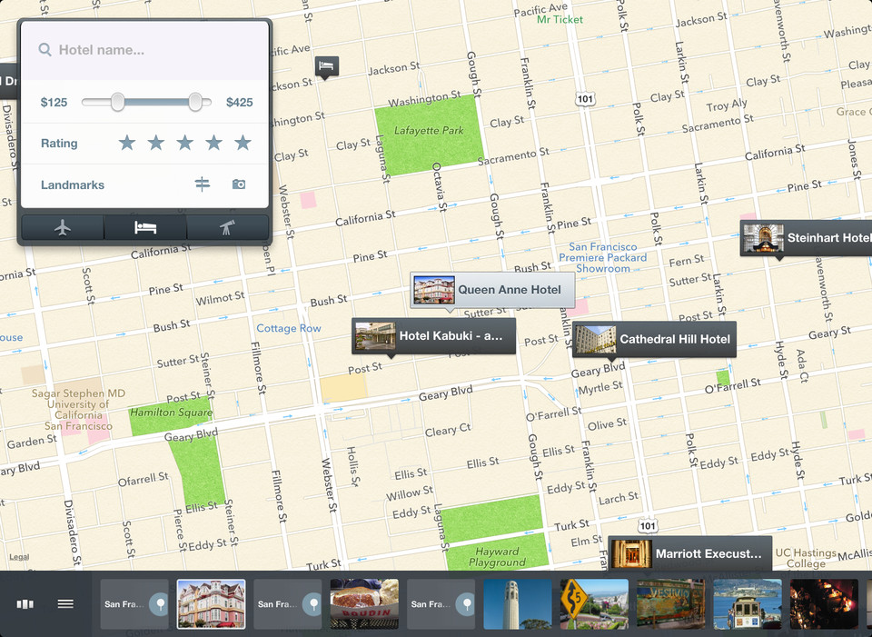 Tripshare旅行应用程序iPad版界面设计，来源自黄蜂网https://woofeng.cn/ipad/