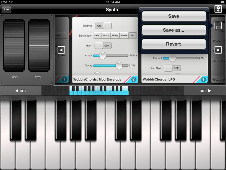 Synth和弦合成器iPad版界面设计，来源自黄蜂网https://woofeng.cn/ipad/
