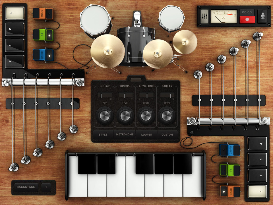 Rockmate音乐应用iPad界面设计，来源自黄蜂网https://woofeng.cn/ipad/