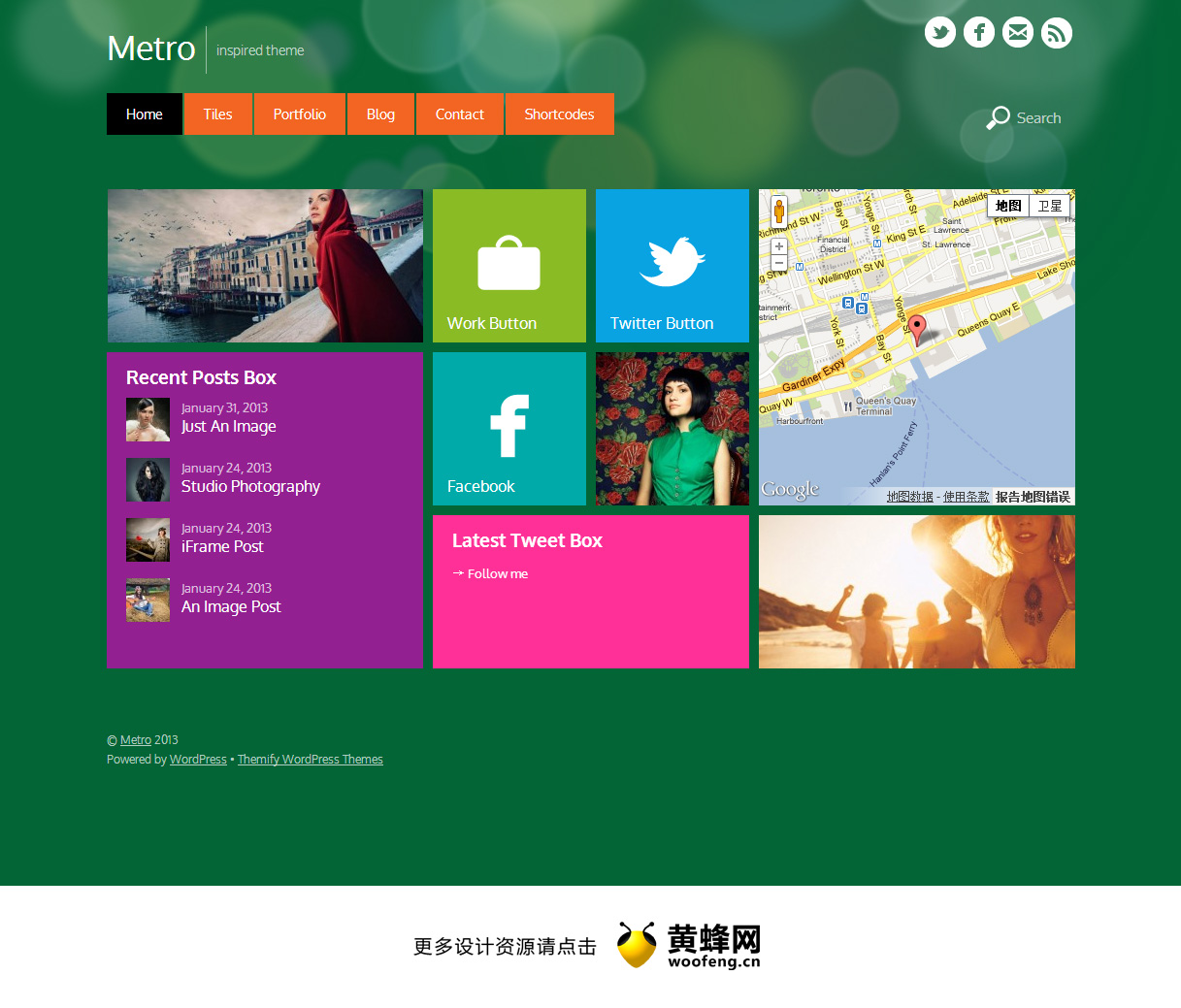 Metro风格网页设计欣赏，来源自黄蜂网https://woofeng.cn/webcut/