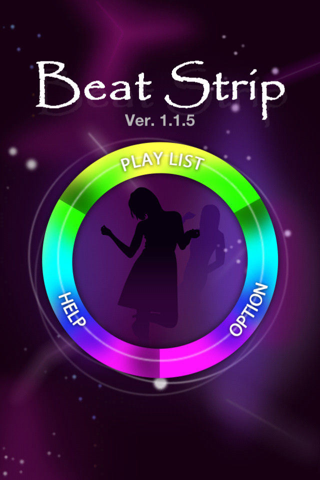 BeatStrip音乐手机应用启动界面设计，来源自黄蜂网https://woofeng.cn/mobile/