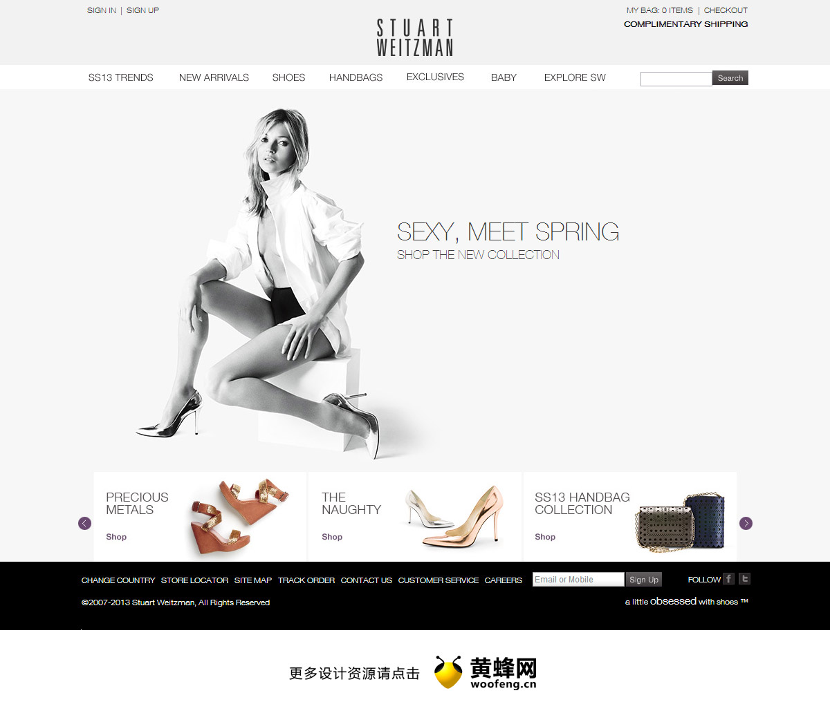 Stuart Weitzman女装设计师，鞋，靴子和手袋。来源自黄蜂网https://woofeng.cn/web/