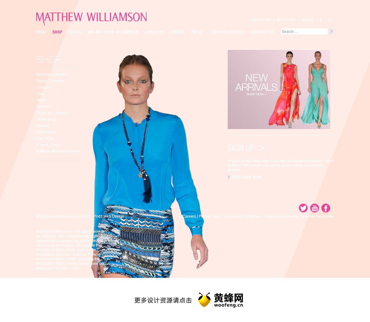 Matthew Williamson官方网上商店，来源自黄蜂网https://woofeng.cn/web/