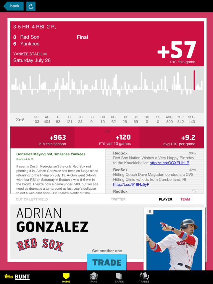 短打棒球比赛和新闻iPad应用界面设计，来源自黄蜂网https://woofeng.cn/ipad/