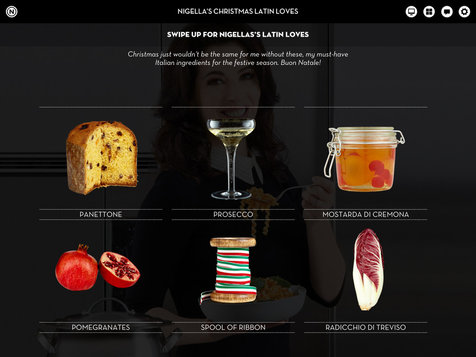 Nigellissima食谱iPad应用程序界面设计，来源自黄蜂网https://woofeng.cn/ipad/