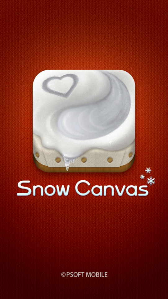 Snow Canvas绘制雪花应用启动界面设计，来源自黄蜂网https://woofeng.cn/mobile/
