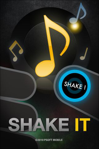 SHAKE IT DJ应用程序界面设计，来源自黄蜂网https://woofeng.cn/mobile/